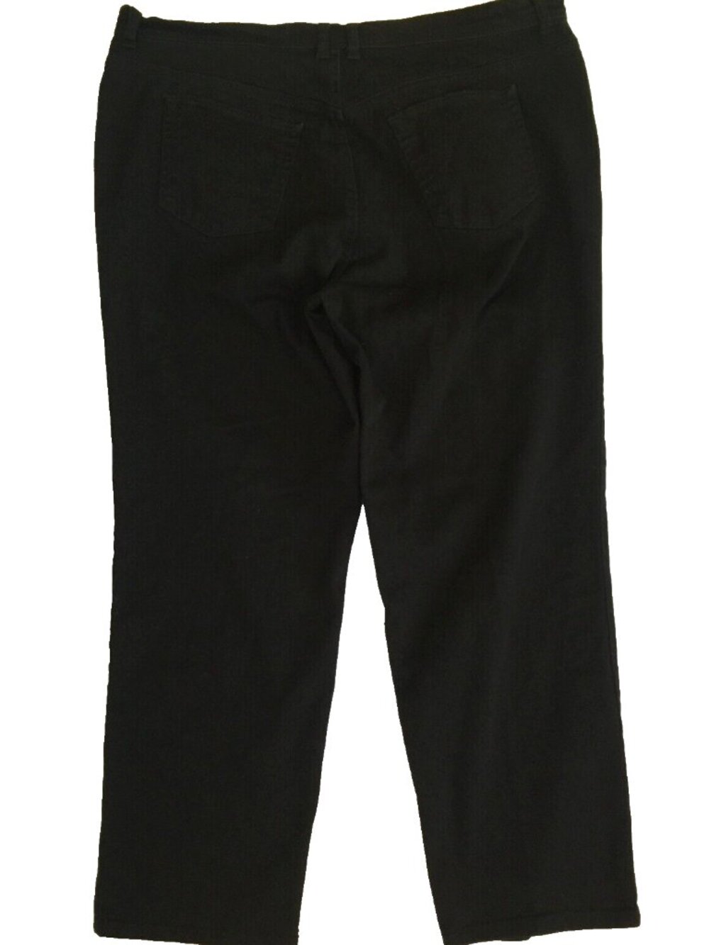 GLORIA VANDERBILT BLACK JEANS WOMENS 20W PLUS SIZE HIGH RISE STRAIGHT STRETCH